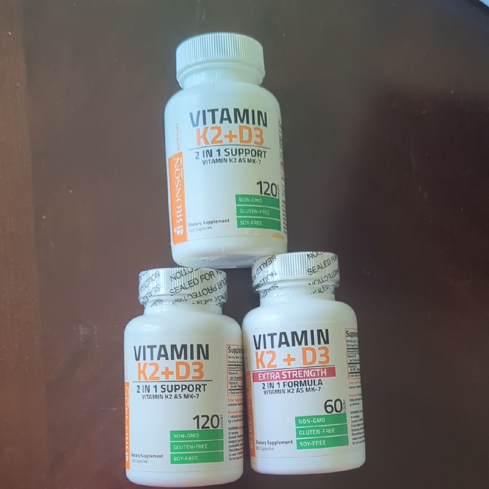 Bronson Vitamin K2 + D3 Supplement Set